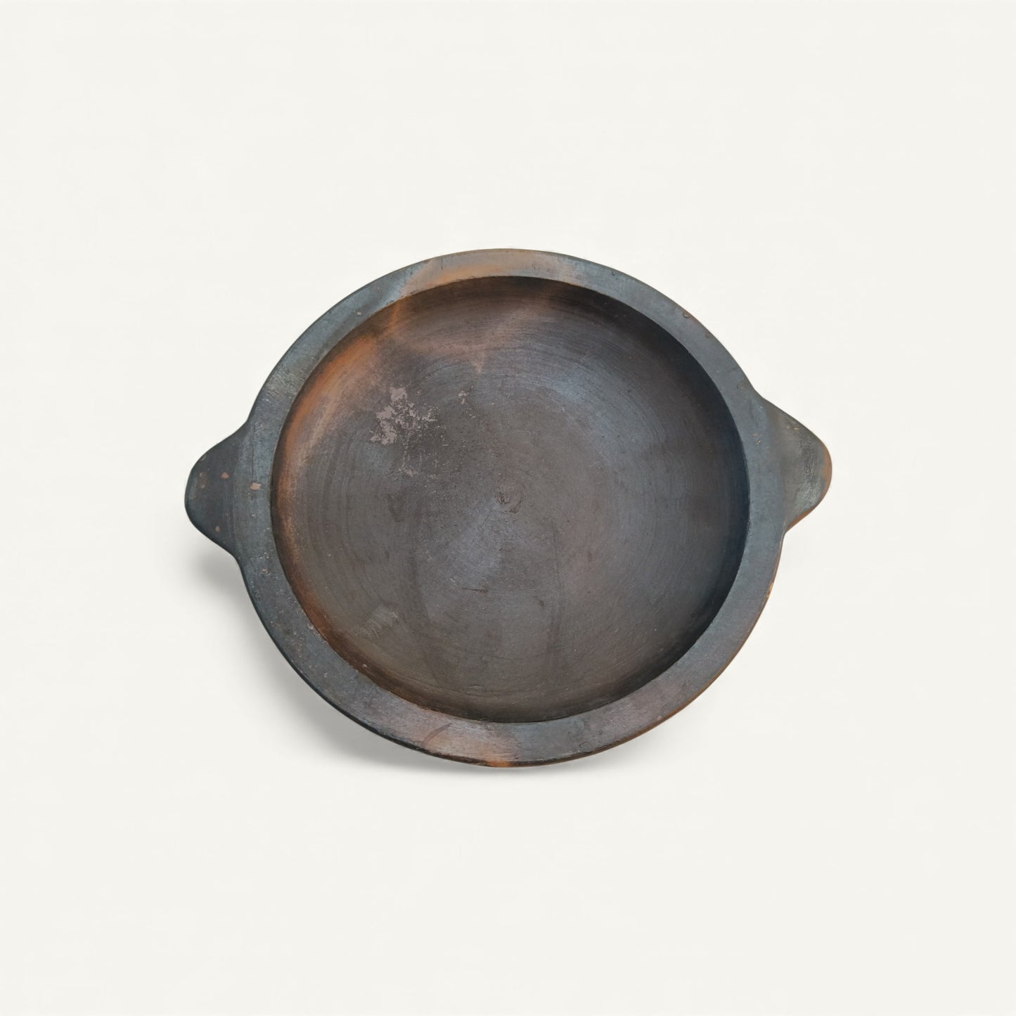 Traditional Clay Roti Tava with Side Handles