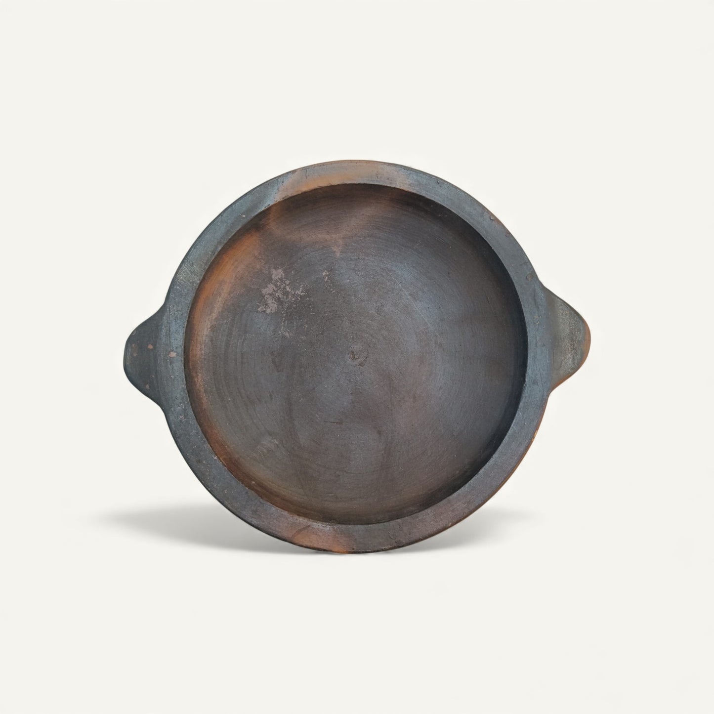 Traditional Clay Roti Tava with Side Handles