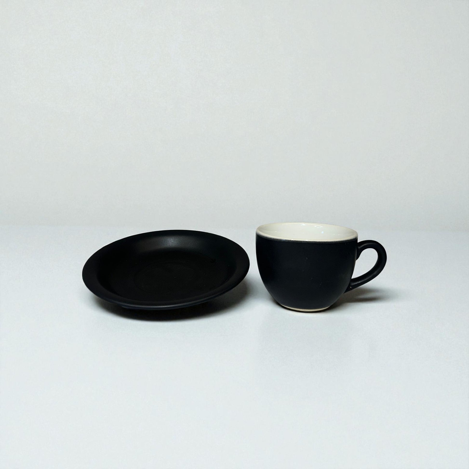 Midnight Brew Espresso Set-Handcrafted Ceramic Cup & Saucer